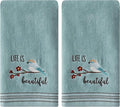SKL Home by Saturday Knight Ltd. Life Is Beautiful 2 Pc Hand Towel Set by SKLHomebySaturdayKnightLtd