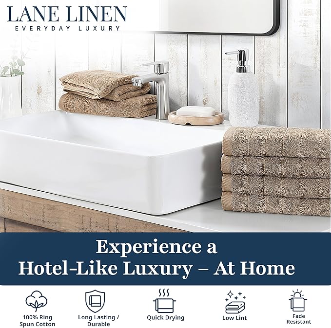 LANE LINEN Bathroom Hand Towels - Image 2