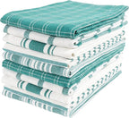 KAF Home Assorted Flat Kitchen Towels | 100% Cotton by KAFHome