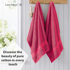 LANE LINEN Luxury 100% Ring Spun Cotton Large Bath Towels Set of 4 - Image 3