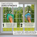 Claro 2 Step Glass Cleaning Cloth 8-Pack – Green Wet & Blue Dry Microfiber - Image 4