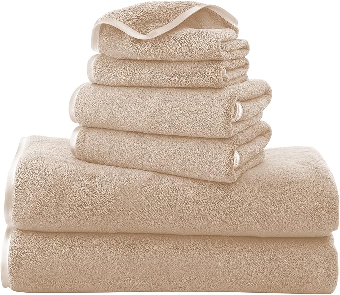 TENSTARS Luxury Silk Hemming Towel Set by TENSTARS