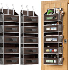 2 Packs 5-Tier Over the Door Storage Organizer by Unknown