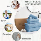 Simple&Opulence 6 Piece Luxury Towel Set, 100% Cotton Bathroom Towels - Image 8