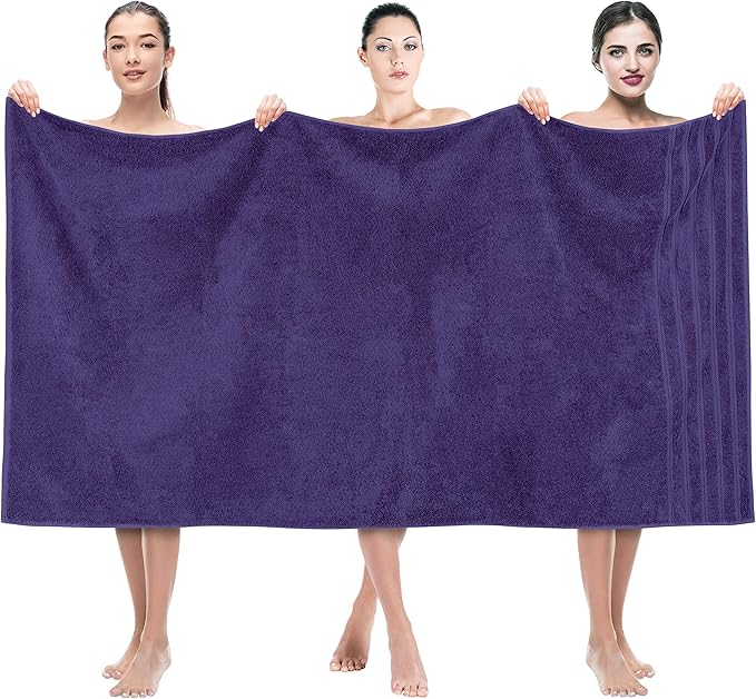 American Soft Linen 35x70 Jumbo Large Bath Towel, 600 GSM 100% Cotton Turkish by AmericanSoftLinen