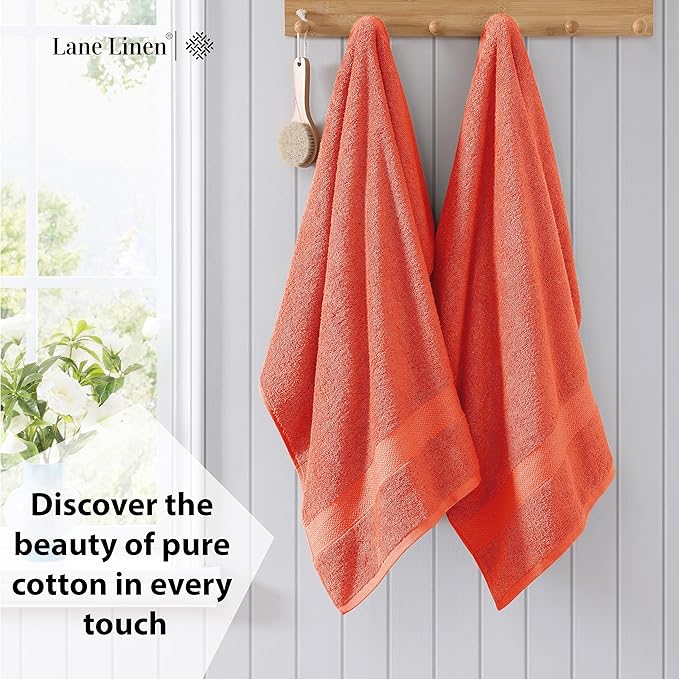 LANE LINEN 100% Ring Spun Cotton Bath Towels - Image 3