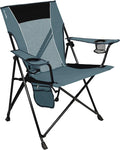 Kijaro Portable Camping Chairs - Enjoy the Outdoors with a Versatile Folding Sports Chair for Outdoor & Lawn - Dual Lock Feature Locks Position – Hallet Peak Gray by Kijaro