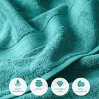 SUPERIOR Egyptian Cotton Pile 6 Piece Towel Set, Includes 2 Bath, 2 Hand - Image 6