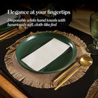 100-Pack Servietto Disposable Linen-Feel Guest Towels - Image 3
