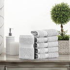 SUPERIOR Solid Egyptian Cotton Face Towel Set - Image 2