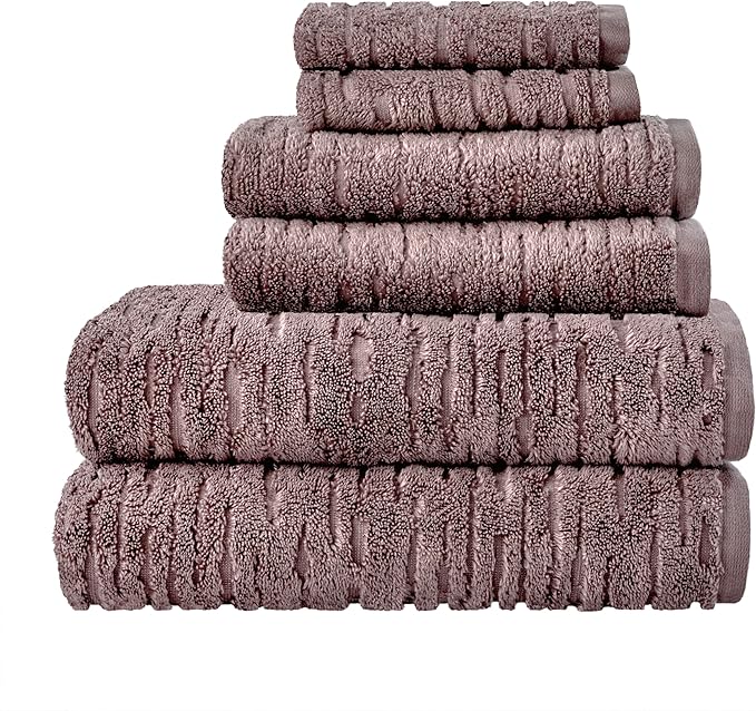 SKL Home CloudSoft Cotton Luxury 4-Piece Washcloth Set, Soft Plum - Image 8