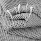 Microfiber Waffle Face Towels, 2 Pieces, Fast Drying, Lint Free 430 GSM - Image 2
