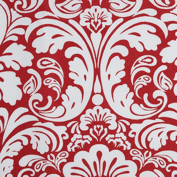 DII Cotton Dish Towel Set Damask Print, Tango Red - Image 4