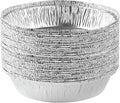 PLASTICPRO 7'' Inch Round Tin Foil Pans Disposable Aluminum, Freezer & Oven Safe by PLASTICPRO