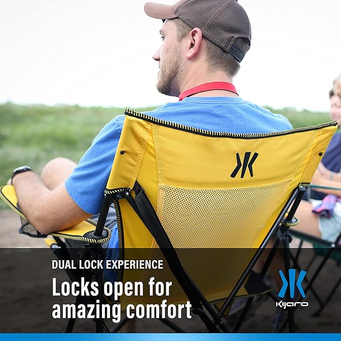 Kijaro XXL Dual Lock Portable Camping Chair - Supports Up to 400lbs - Enjoy The Outdoors in a Versatile Folding Sports & Outdoor Chair - Image 6