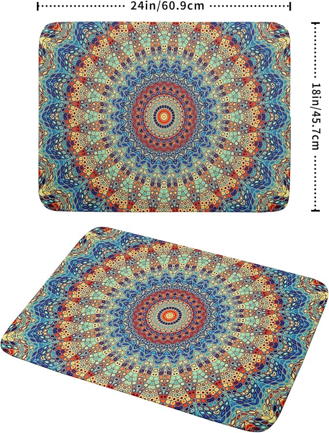 Bohemian Mandala Dish Drying Mat - Image 2