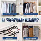 ZOBER High-Grade Wooden Hangers - Image 9
