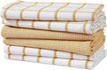 LANE LINEN Kitchen Towels Set of 6-100% Cotton, Quick-Drying 18” x 28” Dish & by LaneLinen