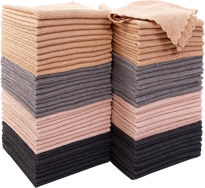MOONQUEEN 72 Pack Microfiber Cleaning Cloth by MOONQUEEN
