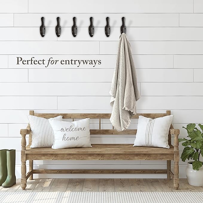 Rustic Cast Iron Coat Hooks - Image 7