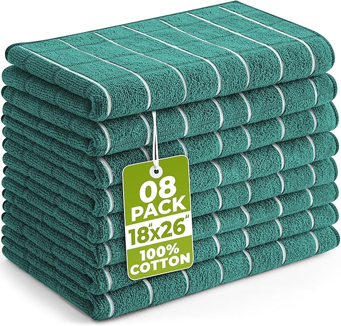 Utopia Towels - Microfiber Kitchen Towels, Super Absorbent 18 x 26 Inches by UTOPIATOWELS