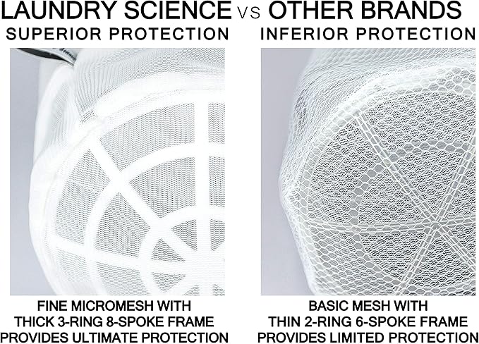 Premium Bra Wash Bag – Set of 3 Mesh Lingerie Laundry Bags - Image 2