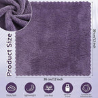 Newwiee 100 Pcs Washcloths Bulk Quick Drying Bathroom Wash Clothes 12 x 12 Inch - Image 2