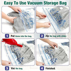 Vacuum Storage Bags, 10 Medium Space Saver Vacuum Seal Bags, Space Bags - Image 3