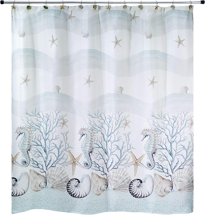 Avanti Linens - Fabric Shower Curtain, Sea Inspired Bathroom Decor by AvantiHomeSince1969