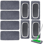 8 Pack Reusable Microfiber Mop Pads Compatible by AmaVins