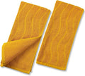 Jacquotha Wavy Striped Cotton Hand Towels, Dry Your Hand Instantly, 13x29 Inches by Jacquotha