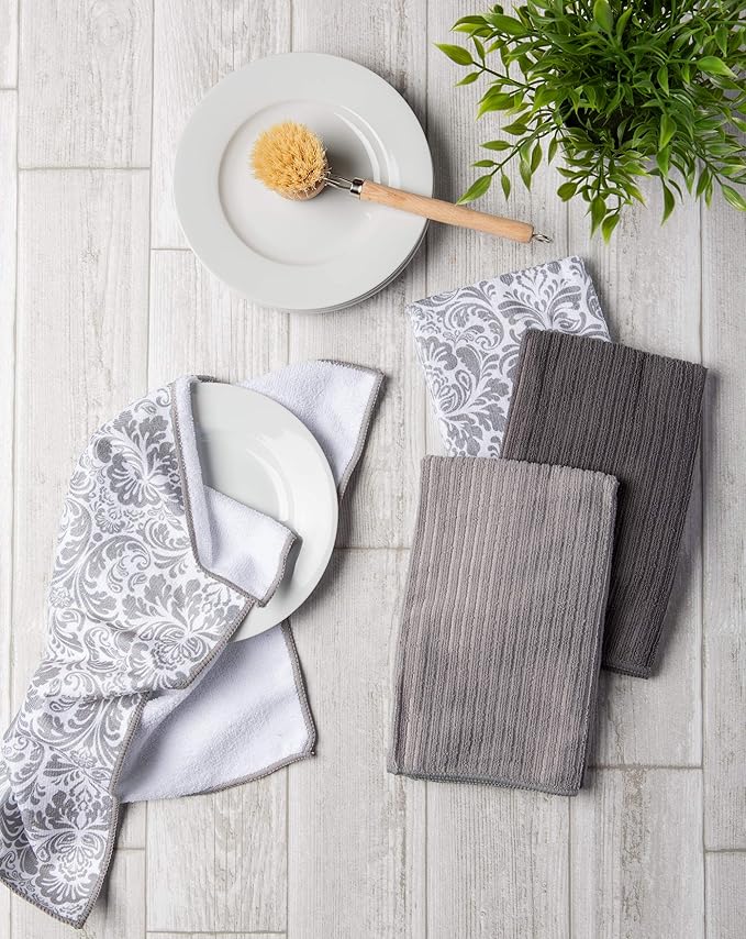 DII Cleaning Collection Multi-Purpose Microfiber, Dishtowel Set - Image 3