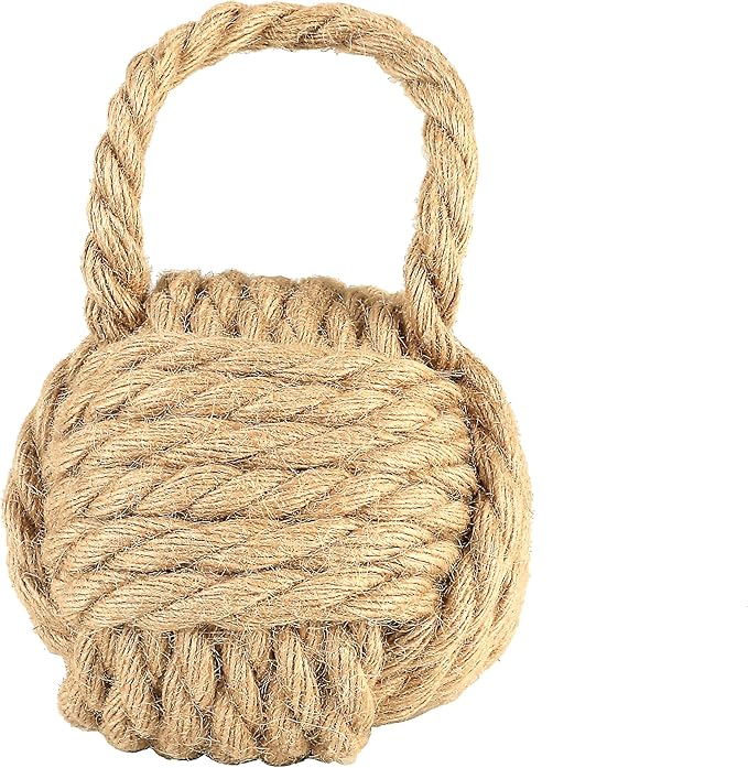 Creative Co-Op Nautical Rope Knot Decorative Cotton Door Stop by CreativeCo-Op