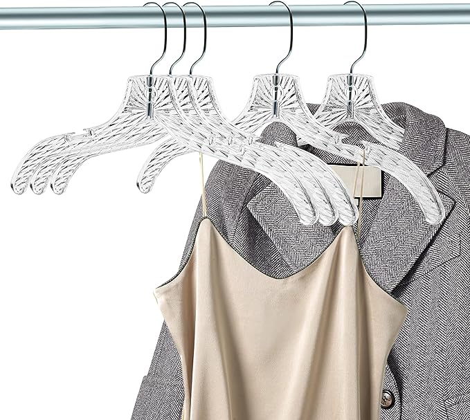 Quality Clear Plastic Hangers 24 Pack - Image 4