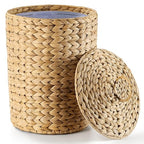 BLUEWEST 3 Gallons Wicker Trash Can by BLUEWEST