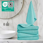 POLYTE 430 GSM Microfiber Lint Free Hand Towel, 16 x 30 in, 4 Pack - Image 2