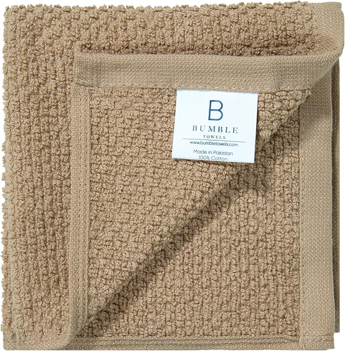 Bumble Premium Dish Cloths Towel 12"x12" | 100% Natural Ring Spun Cotton Tea - Image 6