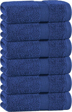 White Classic Navy Hand Towels for Bathroom Cotton Hand Towel Bulk for Gym by WhiteClassic