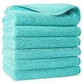 POLYTE Premium Lint Free Microfiber Washcloth Face Towel, 13 x 13 in by Polyte