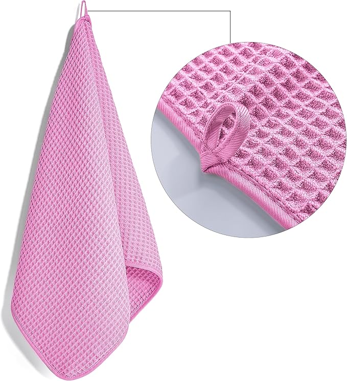 POLYTE 430 GSM Microfiber Lint Free Hand Towel, 16 x 30 in, 4 Pack - Image 3