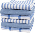 KAF Home Premium Kitchen Towels, Large 100% Cotton, Flat & Terry Absorbent Dish by KAFHome