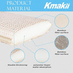 KMAKII Bamboo Kitchen Sponges, Dish Sponge, Super Absorbent Cleaning Sponges - Image 3