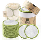 Greenzla Reusable Makeup Remover Pads Washable Laundry Bag & Round Box by GREENZLA