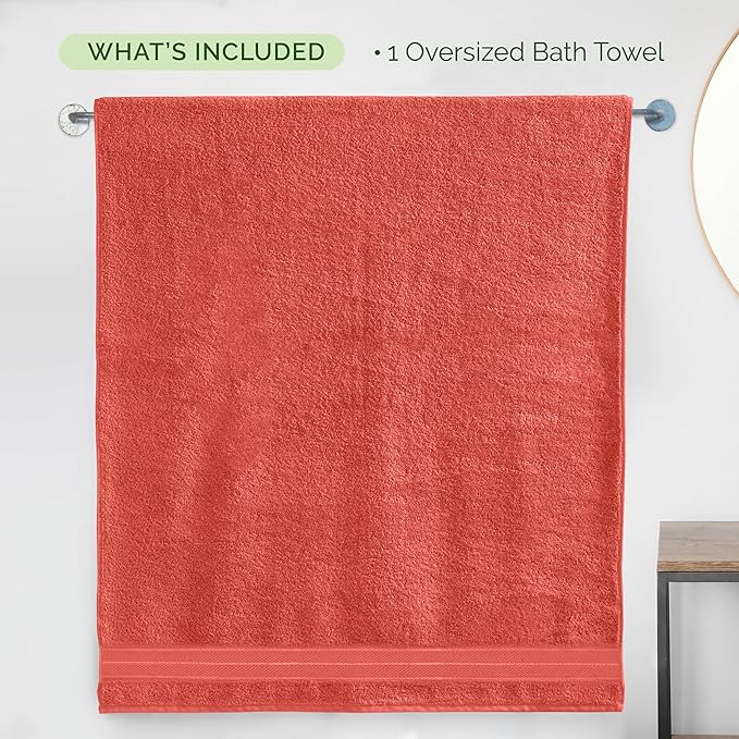 Elegant Comfort Three Line Popcorn Extra Large Luxury Bath Towel - Image 5