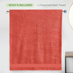 Elegant Comfort Three Line Popcorn Extra Large Luxury Bath Towel - Image 5
