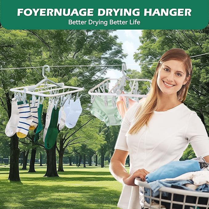 Plastic PP Drying Hanger, Anti-Rusty Drying Rack - Image 7