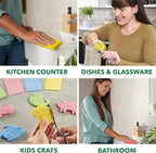 Compressed Non-Scratch Kitchen Sponges - Image 5