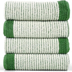 Cleanbear Green Hand Towels for Bathroom, 4 Pack Cotton Towels - Image 7