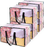 Vieshful 5 Pack Clear Comforter Storage Bag, 110L Over-Sized Clothes Storage Bag by Vieshful