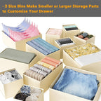 SpaceAid Drawer Organizer Clothes, 12 Pack Dresser Organizer Bins - Image 5